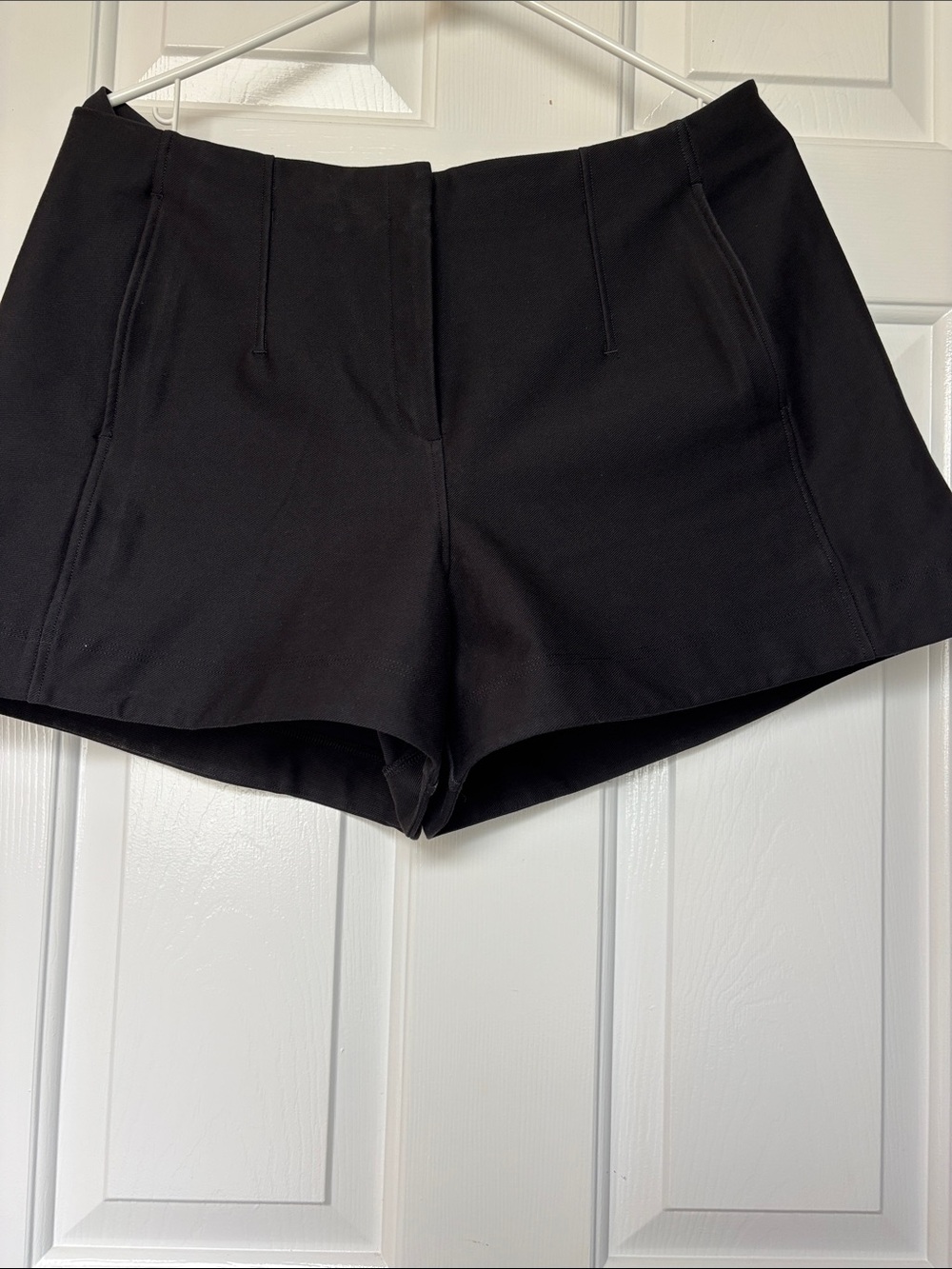 lululemon athletica washed Black Twill Stretch Shorts size 12
